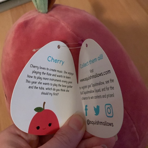 Cherry 8” Squishmallow - Picture 3 of 5
